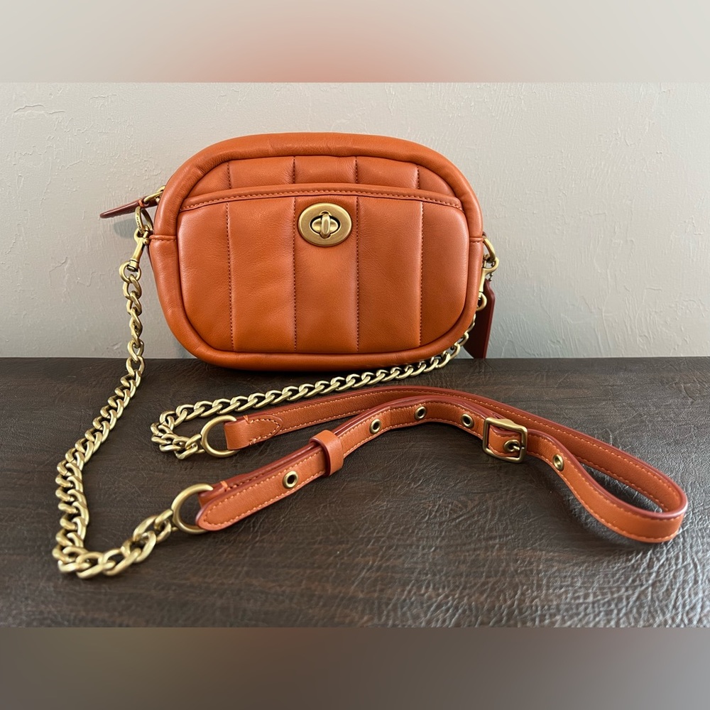 Authentic Coach Camera Bag With Quilting Canyon New
